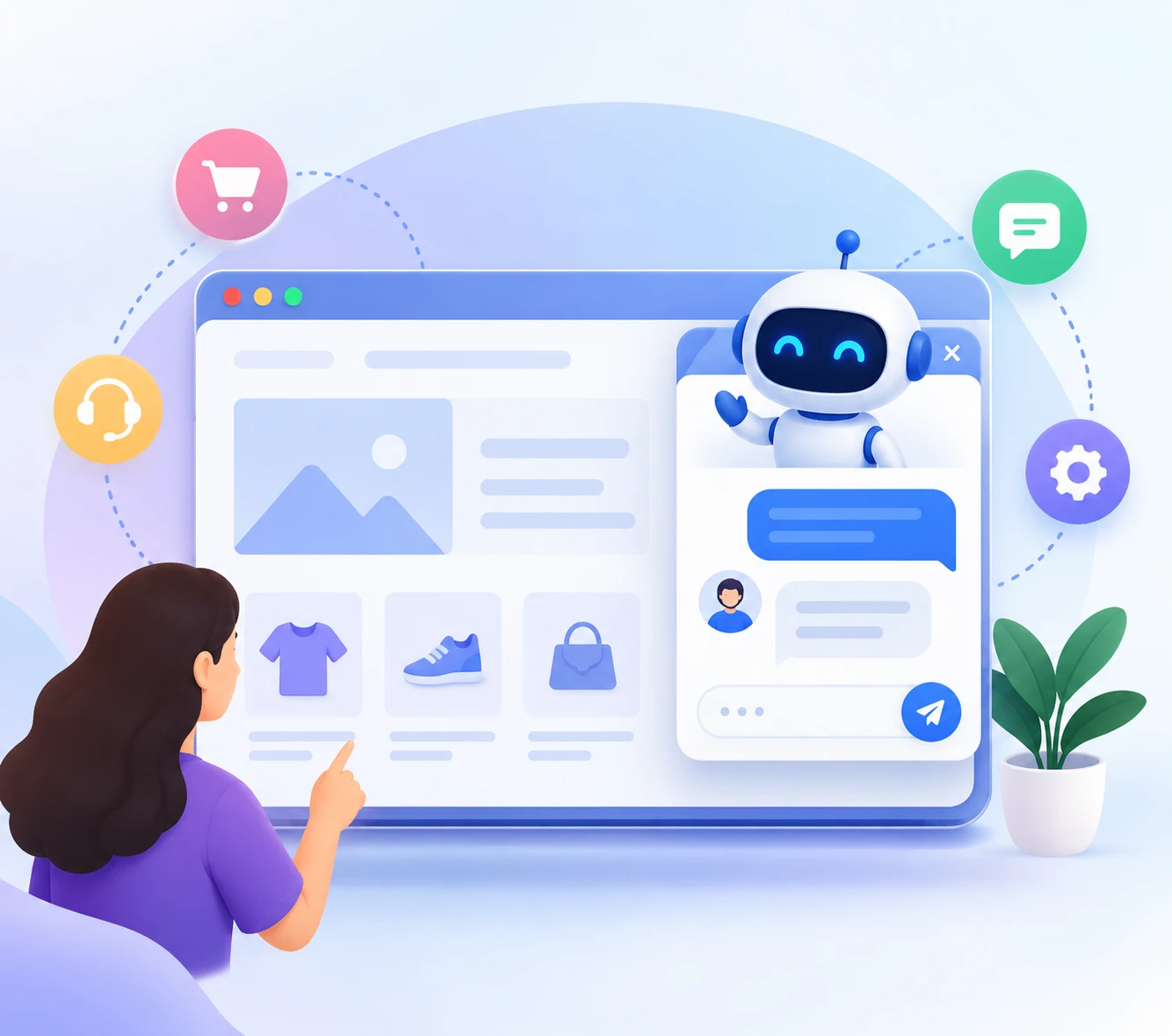AI chat widget for websites chatbot solution